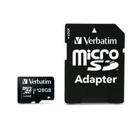 Verbatim Premium. Capacity: 128 GB Flash card type: MicroSDXC Flash memory class: Class 10 Internal memory type: UHS-I Read speed: 45 MB/s Write speed: 10 MB/s. Product colour: Black