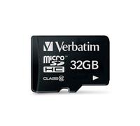 Verbatim Premium. Capacity: 32 GB Flash card type: MicroSDHC Flash memory class: Class 10 Read speed: 90 MB/s Write speed: 10 MB/s. Product colour: Black