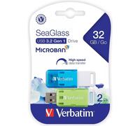 Verbatim SeaGlass - USB 3.2 Gen 1 Drive - 32GB - 2 pack