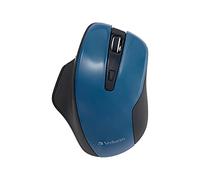 Verbatim Silent Ergonomic Wireless Blue LED Mouse - Dark Teal