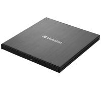 VERBATIM - Slimline 4K Ultra HD External Blu-ray Writer, Black