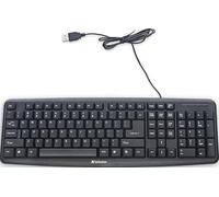Verbatim Slimline Wired Keyboard USB Plug-and-Play Numeric Keypad Adjustable Tilt Legs Corded Full-Size Computer Keyboard Compatible with PC, Laptop - Frustration Free Packaging Black 99201