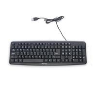 Verbatim Slimline Wired Keyboard USB Plug-and-Play Numeric Keypad Adjustable Tilt Legs Corded Full-Size Computer Keyboard Compatible with PC, Laptop - Frustration Free Packaging Black 99201