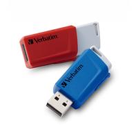 Verbatim Store 'n' Click - USB 2.0 Drive 3.2 GEN1 - 2x32 GB - Red/Blue