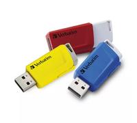 Verbatim Store 'n' Click - USB 2.0 Drive 3.2 GEN1 - 3x16 GB - Red/Blue/Yellow