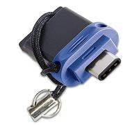 VERBATIM Store 'n' Go Dual USB stick - USB 3.2 Gen 1 & USB-C - 64GB - 2 in 1 memorystick - USB-C/USB-A - external storage for smartphone laptop notebook & Co - data-stick - blue/black