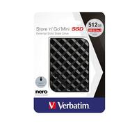 Verbatim Store 'n' Go Mini SSD USB 3.2 Gen 1 512GB Black