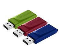 Verbatim Slider USB-flash-drive multipack 16GB - USB 2.0 - 3x USB memory stick - laptop notebook ultrabook TV car stereo - USB 2.0 stick - data-stick