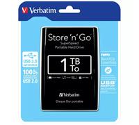 Verbatim Store 'n' Go USB 3.0 Portable Hard Drive 1TB Black
