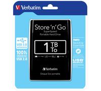 Verbatim Store 'n' Go USB 3.0 Portable Hard Drive 1TB Black