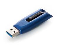 VERBATIM Store 'n' Go V3 MAX USB-Stick - USB-3.2 Gen 1 - 32GB - memorystick with sliding-mechanism - SuperSpeed-interface - external storage for laptop notebook & co - blue/black