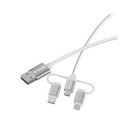 Verbatim Sync & Charge Cable Micro-B USB-C & Lightning into USB A Cable (32394)