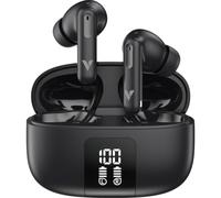 Verbatim TruSound Hybrid ANC + ENC Wireless Earbuds, Bluetooth 6.0 In-Ear Headphones, 6-Mic Noise Cancelling, 13mm Drivers, 22.5H Playtime, Multipoint & USB-C - 30199