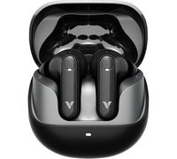 Verbatim TruSound Pro Wireless Earbuds, ANC + ENC Noise Cancelling, Bluetooth 5.4 In-Ear Headphones, 4-Mic Calls, 50H Playtime, EQ Modes, USB-C Charging - Black - 30201
