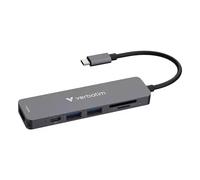 Verbatim USB-C Essentials Multiport Hub 6 ports: HDMI USB-C PD USB-A 3.2 Gen 1 USB-A SD & microSD USB 3.2 Gen 1 (3.1 Gen 1) Type-C HDMI USB 2.0 Type-A USB 3.2 Gen 1 (3.1 Gen 1) Type-A MicroSD (TransFl