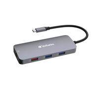 Verbatim CMH-09 USB Type-C 10000 Mbit/s Silver