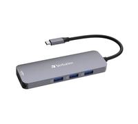 Verbatim USB-C Pro Multiport Hub 8-in-1, Multiport Adapter USB-C to H (VERBATIM)