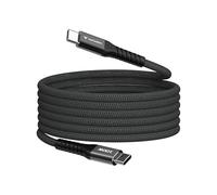 Verbatim USB-C to USB-C 100W Magnetic Sync and Charge Cable 120cm Black | USB-C to USB-C Magnetic Charging Cable for iPhone 17/16/15 Pro, Samsung Galaxy S25, MacBook Air, iPad, Pixel 9, Black