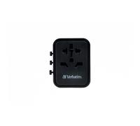 Verbatim UTA-02 Universal Travel Adapter with USB-C PD 20W / USB-A QC 3.0