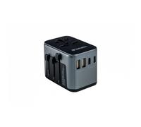 Verbatim UTA-03 Universal Travel Adapter, USB-C PD 30W & QC 3/ 2xUSB-C/ 2xUSB-A