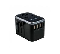 Verbatim Universal Travel Adapter 3 X USB/2 X Type-c