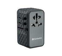 Verbatim UTA-06 GaN III Universal Travel Adapter Black 32121