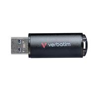 Verbatim V200 Metal USB Stick Drive 128GB - USB 3.2 Gen 1 with up to 200MB/s Read and 80MB/s Write, Robust Aluminium Housing, Durable, Compact Memory Stick for PC, Computer, Laptops