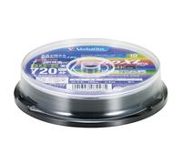 Verbatim VBR520YP10SV2 Verbatim Single Recording Blu-ray Disc BD-R XL 100GB 10 Sheets White Printer Blue, 3 Layers on One Side, 2-4x Speed