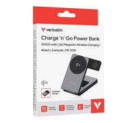 Verbatim Verbatim Charge ‘n’ Go 10000mAh Qi2 Magnetic Wireless Charging Power Bank Verbatim Verbatim Charge ‘n’ Go 10000mAh Qi2 Magnetic Wireless Charging Power Bank