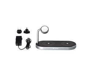 Verbatim WCS-03 Aluminium 3-in-1 Qi MFi Dual Wireless + Apple Watch Charger