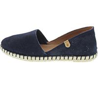 VERBENAS Women's Espadrilles Shoes Carmen Espadrille Leather Combination Slippers Leisure Elegant Slip-Ons Plain, blue, 5 UK