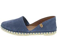 VERBENAS Women's Espadrilles Shoes Carmen Espadrille Leather Combination Slippers Leisure Elegant Slip-Ons Plain, blue, 6 UK
