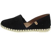 VERBENAS Women's Espadrilles Shoes Carmen Espadrille Leather Combination Slippers Leisure Elegant Slip-Ons Plain, black, 7 UK