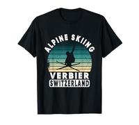 Verbier Alpine Skiing Swiss Alps Mountain Switzerland T-Shirt