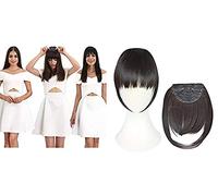 Verbier Dark Brown Front Bang Clip On Fringe Extension For Women And Girls Pack Of 1