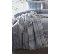 'Verbier' Faux Mohair Bedspread Appletree Blue One Size
