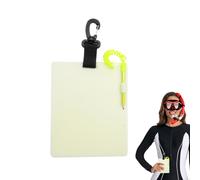 Verbpupl Diving Slate - Light up Portable Dive Gear - Glow in the Dark Diving Notepad,for Underwater Snorkeling Cave Lake Exploration Training Divers Beginner