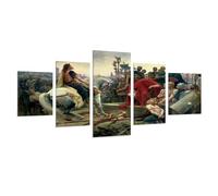 Vercingetorix Dropped His Arms at The Feet of Julius Caesar2 Poster Decorative Painting Canvas Wall Posters And Art Picture Print Modern Family Bedroom Decor Posters 8"x14"x2pcs,8"x18"x2pcs,8"x22"x1pc