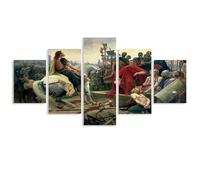 Vercingetorix Dropped His Arms at The Feet of Julius Caesar2 Poster Decorative Painting Canvas Wall Posters And Art Picture Print Modern Family Bedroom Decor Posters 8"x14"x2pcs,8"x18"x2pcs,8"x22"x1pc