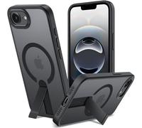 Verco Mobile Phone Case for iPhone 16e Case, Compatible with Magsafe Metal Stand, Magnetic Camera Protection, Shockproof Protective Case for iPhone 16e, Black