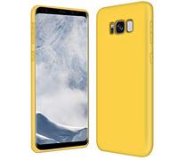 Verco Silicone Case for Galaxy S8, Slim Phone Back Cover Shockproof TPU Protective for Samsung Galaxy S8 Case - Yellow