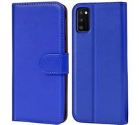 Verco Wallet Case for Samsung Galaxy A03s Book Cover with Magnetic Closure compatible with Samsung A03s Flip Case with Card Slots Faux Leather - Blue