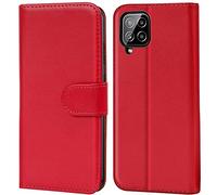Verco Wallet Case for Samsung Galaxy A22 4G Book Cover for Samsung M22 with Magnetic Closure compatible with Samsung A22 4G / M22 Flip Case with Card Slots Faux Leather - Red