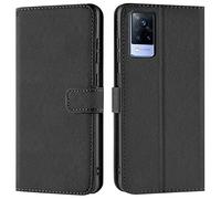 Verco Wallet Case for Vivo V21 5G Book Cover with Magnetic Closure compatible with Vivo V21 5G Flip Case with Card Slots Faux Leather - Black