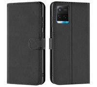 Verco Wallet Case for Vivo Y21 / Y21s / Y33s Book Cover with Magnetic Closure compatible with Vivo Y21 / Y21s / Y33s Flip Case with Card Slots Faux Leather - Black