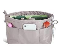 Vercord Premium Nylon Purse Organizer Tote Handbag Insert Organizers Bag in Bag Zipper 13 Pockets Grey XX-Large