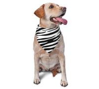 vercosee Black and White Cow Print Dog Bandana,Washable Dog Scarf Triangle Bibs Cute Pet Bandana for Pet Lovers Gifts (Zebra Pattern)