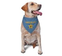 vercosee Costume Accessory Set Pet Dog Bandana,Costume Accessory Set Pet,for Halloween Christmas Cosplay Role Play Party (Sheriff-Blue)