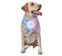 vercosee He Or She What Will It Be? Gender Reveal/Baby Announcement Dog Bandana,Pet Neckerchief for Pets Daily Wear Photo Prop Party Supplies (Cute Pink)