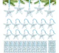 Vercraft 18 Set Starfish Rescue Story Employee Appreciation Gifts Bulk You Make a Profound Difference Starfish Pendant Hanging Decoration with Inspirational Cards for Staff Volunteer Coworker Team